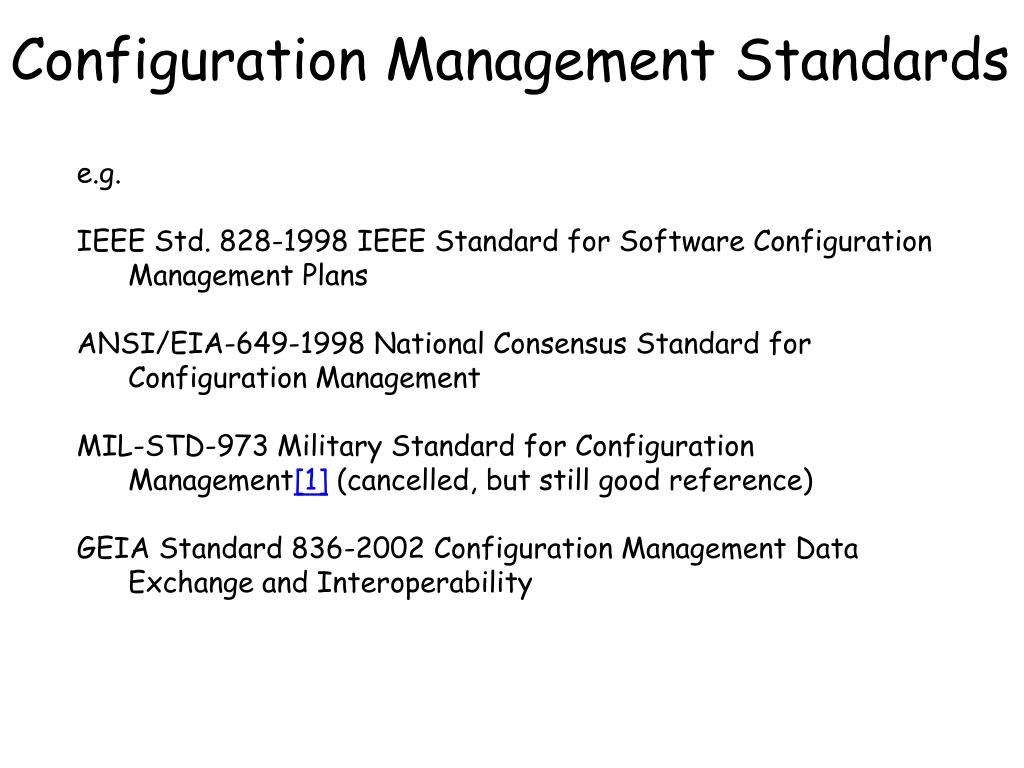 ansi eia 649 configuration management